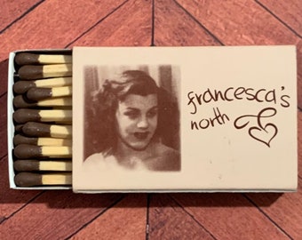 Vintage Matchbook, Francescas North, Restaurant, Northbrook, Illinois, Matchbox, W/ Wooden Match Sticks, FREE SHIP In UsA