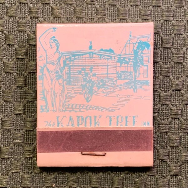 Vintage Matchbook, Kapok Tree, Inn, Restaurant, Tampa, Florida, Front Strike, w/ 20 Match Sticks, FREE SHIP In UsA