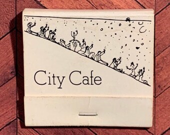 Vintage Matchbook, NYC, City Cafe, Restaurant, New York City, York Avenue, Missing 8 Match Sticks, FREE SHIP UsA