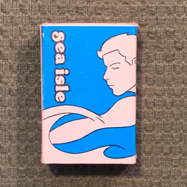 Vintage Matchbook, Sea Isle, Nudist Resort, Key West, Florida, Matchbox, W/ Wooden Match Sticks, FREE SHIP In UsA