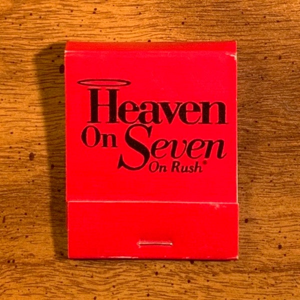 Heaven On Seven On Rush Restaurant Matchbook w/ All 20 Matches Chicago Illinois IL Tobacciana FREE SHIPPING in United States