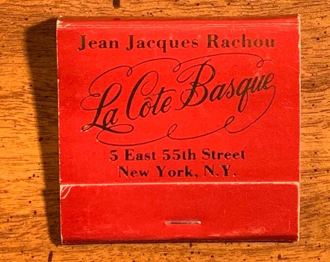Vintage Matchbook, NYC, La Cote Basque, Restaurant, New York City, Truman Capote, W/ 28 Matches