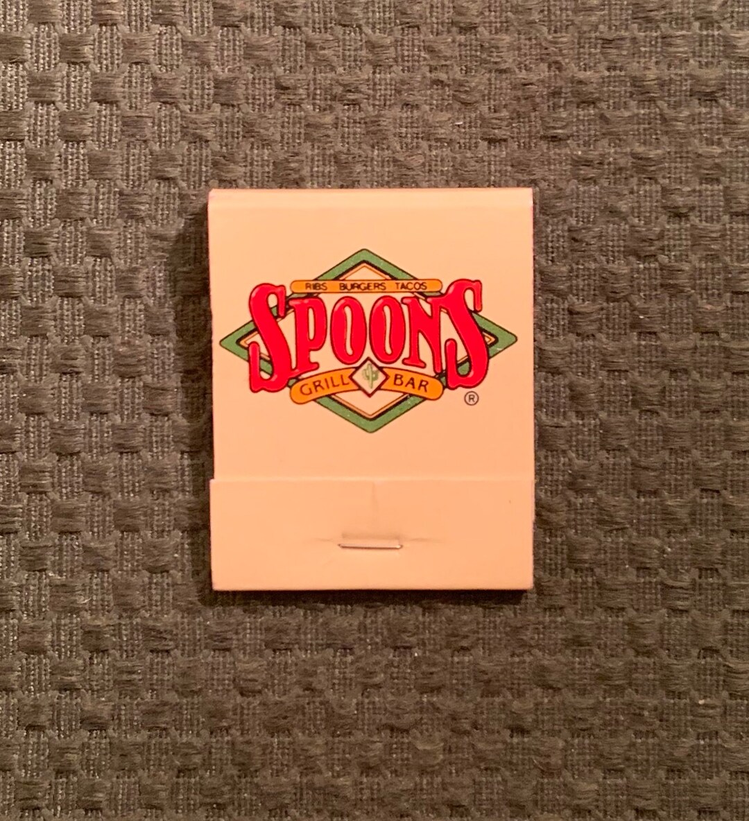 Vintage Matchbook, Spoons Grill & Bar, Santa Ana, California, W/ 20