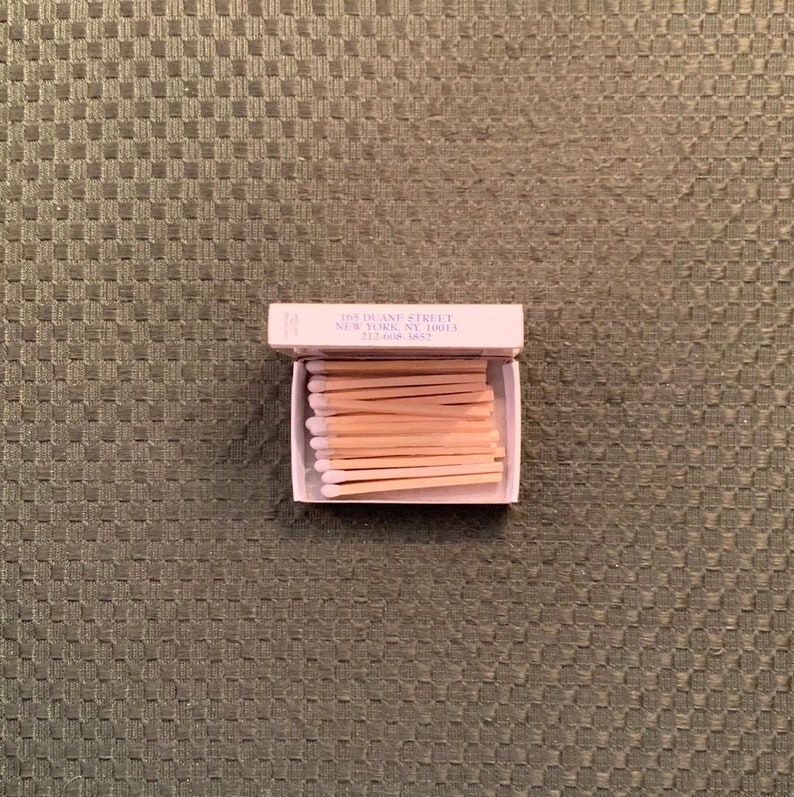 Vintage Matchbook, NYC, Bouley, Restaurant, Duane Street, New York City, Matchbox, W/ Wooden Match Sticks, FREE SHIP In UsA image 3