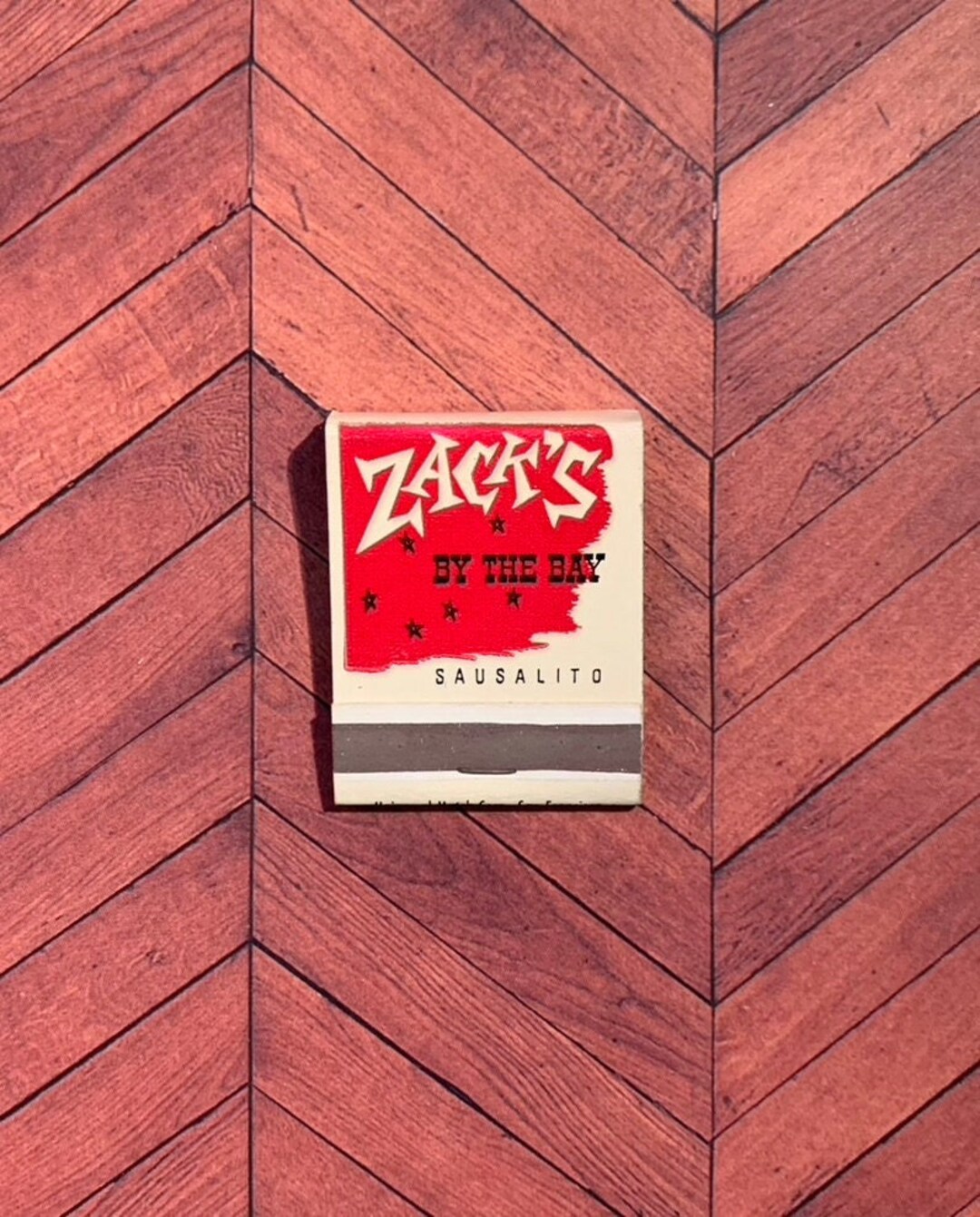 Vintage Matchbook, Zacks, by the Bay, Restaurant, Bar, Sausalito