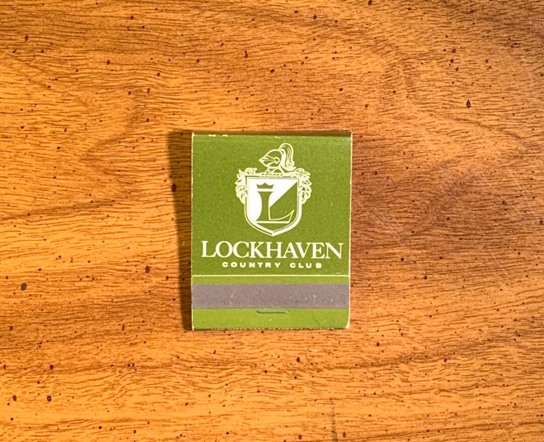 Vintage Matchbook, Lockhaven Country Club, Alton, Illinois, Front