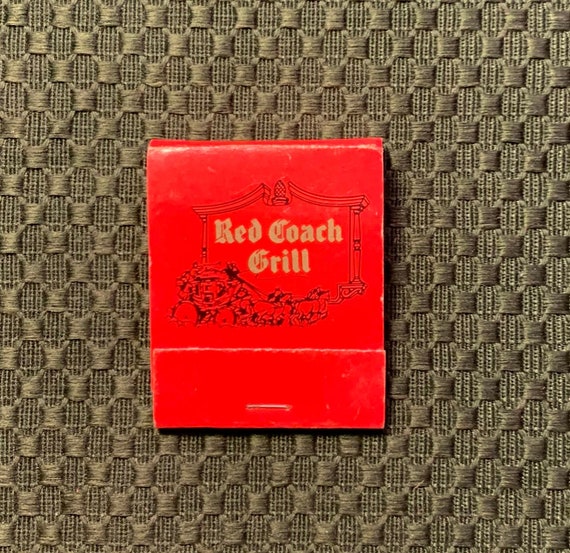 Vintage Matchbook Red Coach Grill Restaurant Boston Nyc - Etsy