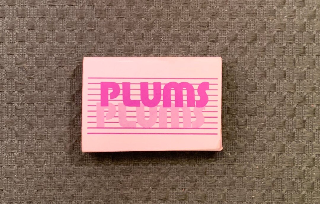 Vintage Matchbook, Restaurante Plums, Bar, Holiday Inn, Elmhurst