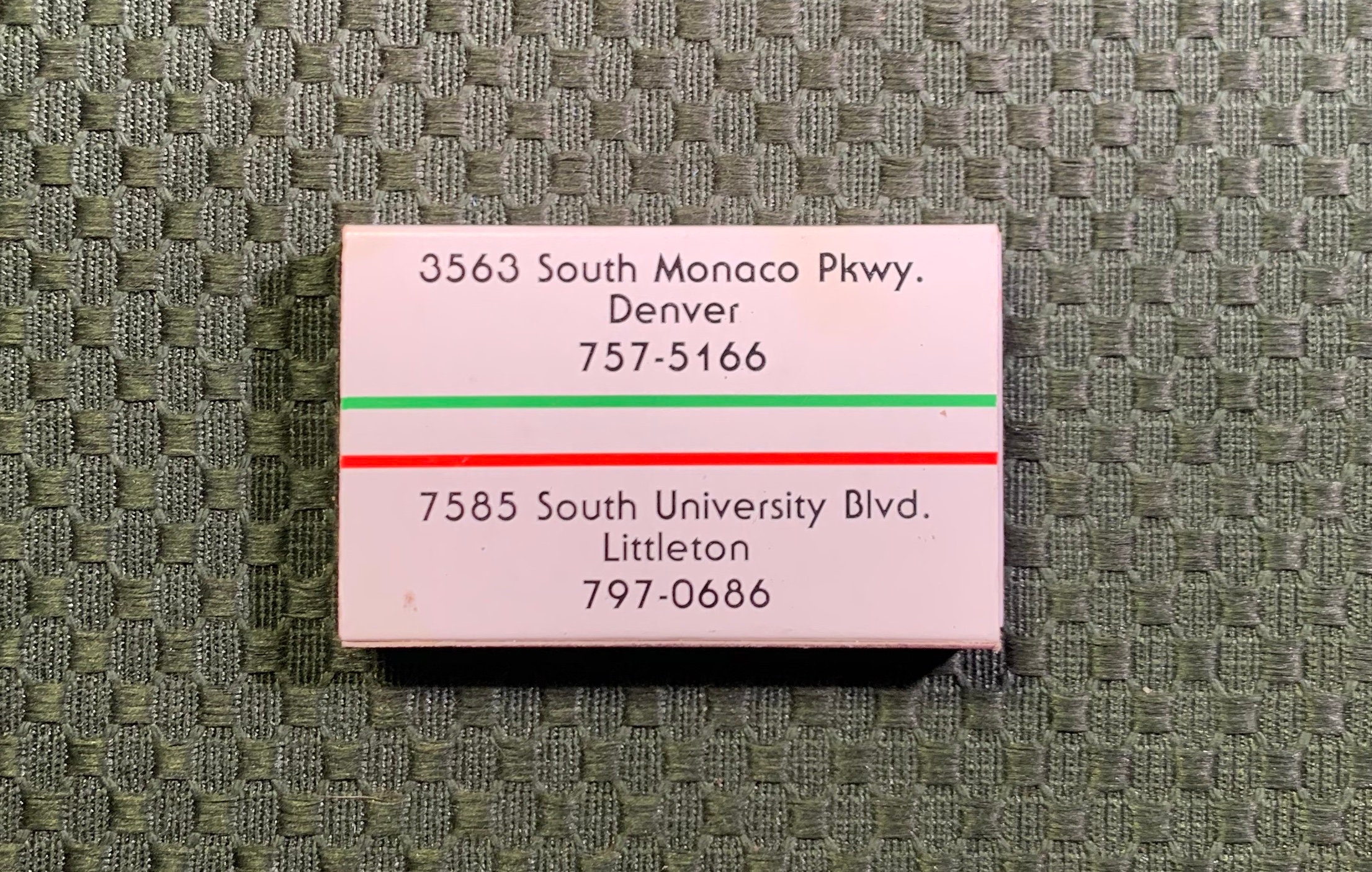 Vintage Matchbook Piccolos Italian Mexican Restaurant Etsy