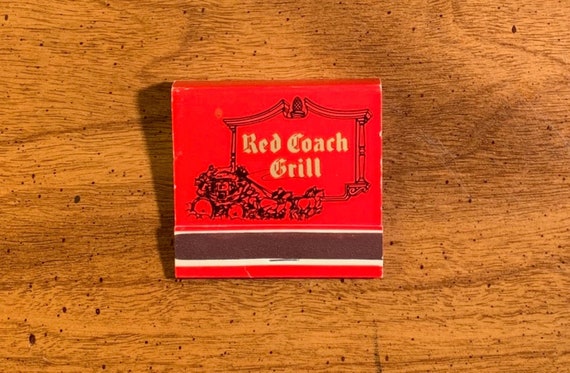 Vintage Matchbook Red Coach Grill Restaurant Boston MA - Etsy Vintage Matchbook Red Coach Grill Restaurant Boston MA - Etsy
