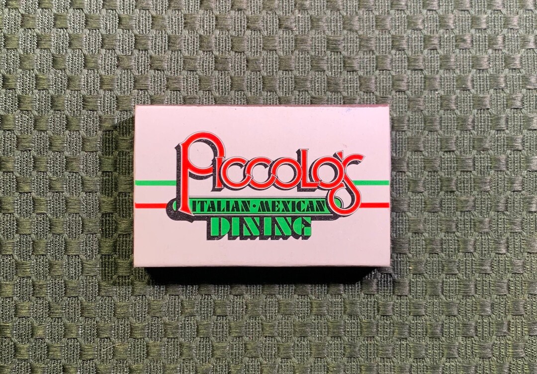 Vintage Matchbook, Piccolos, Italian Mexican, Restaurant, Denver