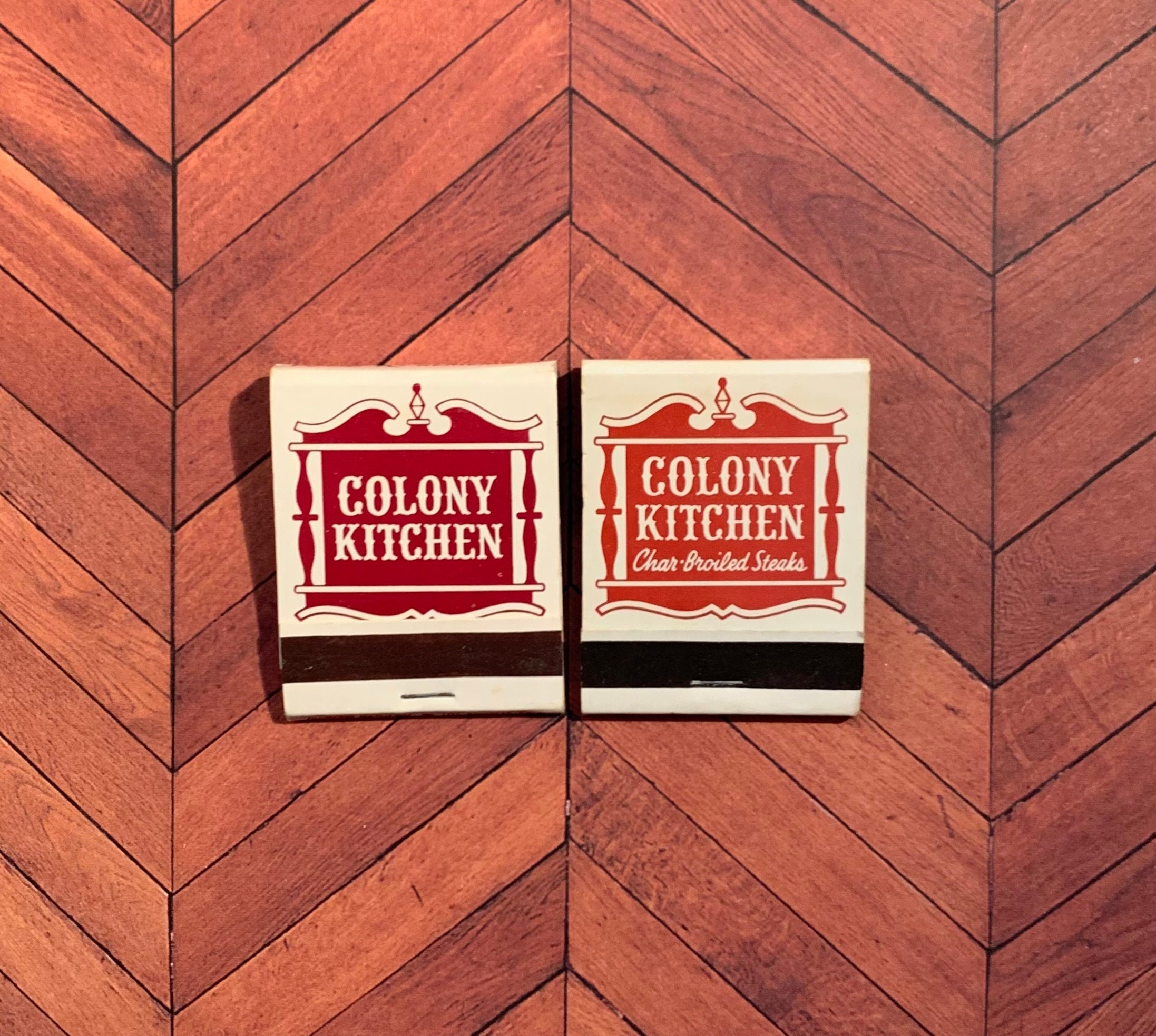 Vintage Matchbooks Colony Kitchen Restaurant Steaks Etsy Ireland