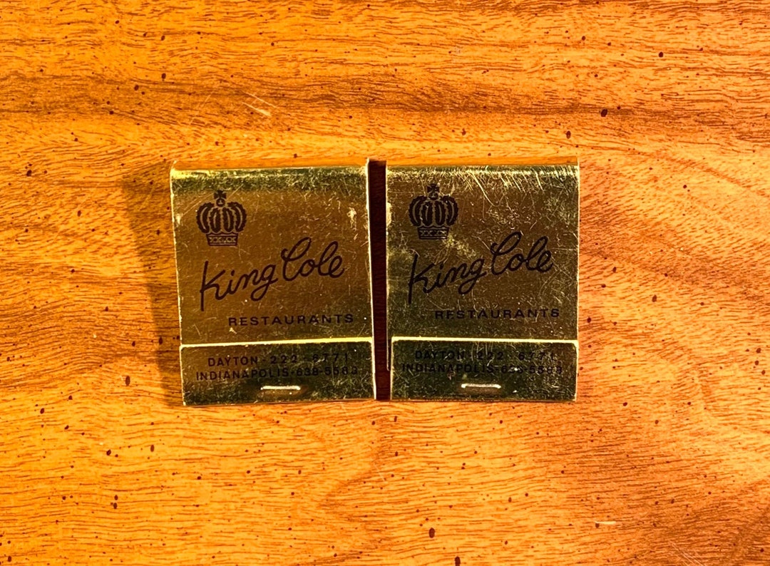 Vintage Matchbooks King Cole Restaurant Dayton Ohio Etsy