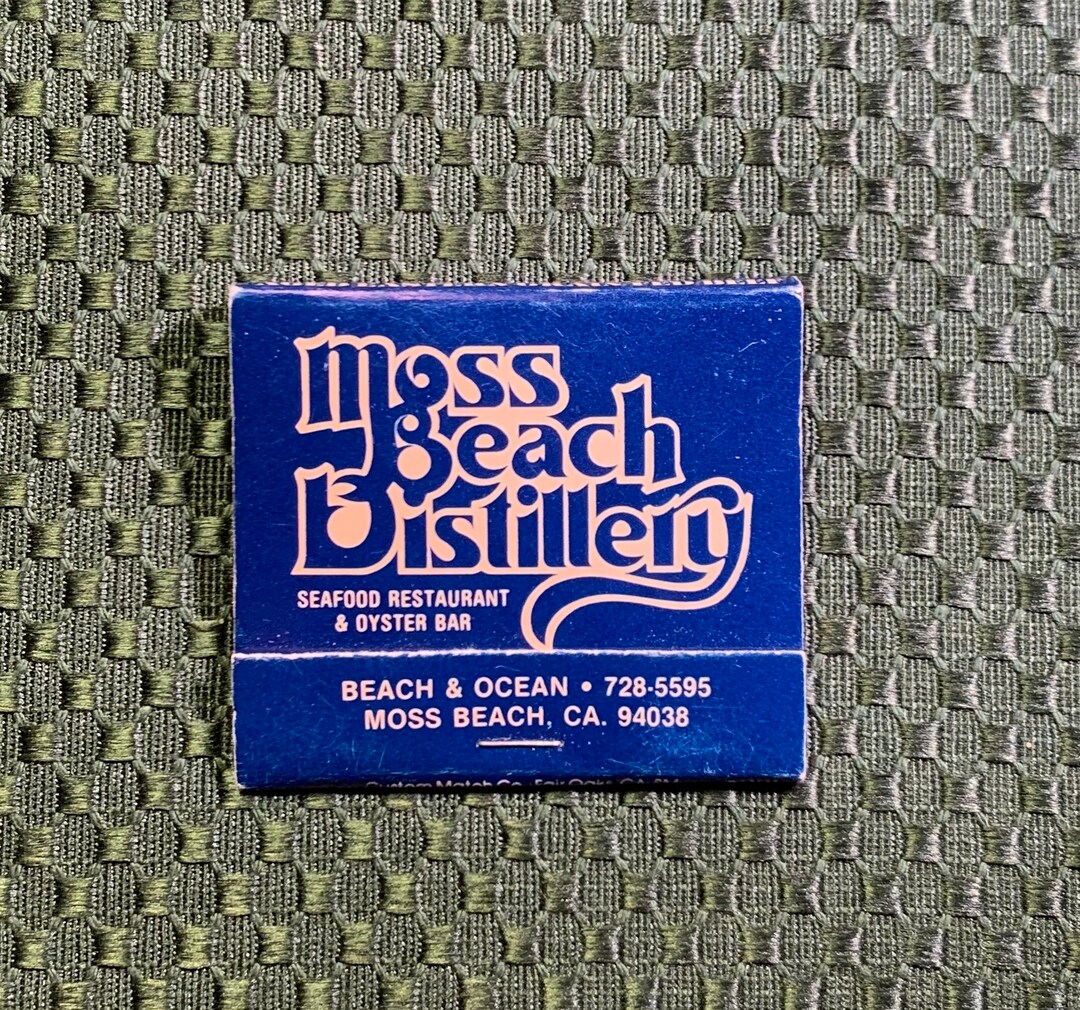 Vintage Matchbook Moss Beach Distillery Restaurant Etsy