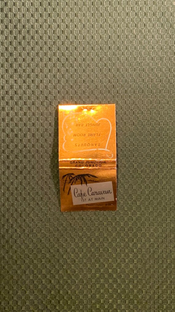 Vintage Matchbook Cafe Caravan Restaurant Grand Junction Etsy