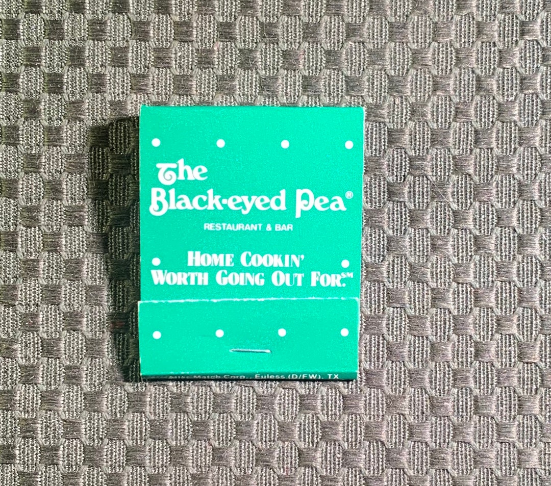 Vintage Matchbook, the Blackeyed Pea, Restaurant, Dallas, Texas, W/ 20
