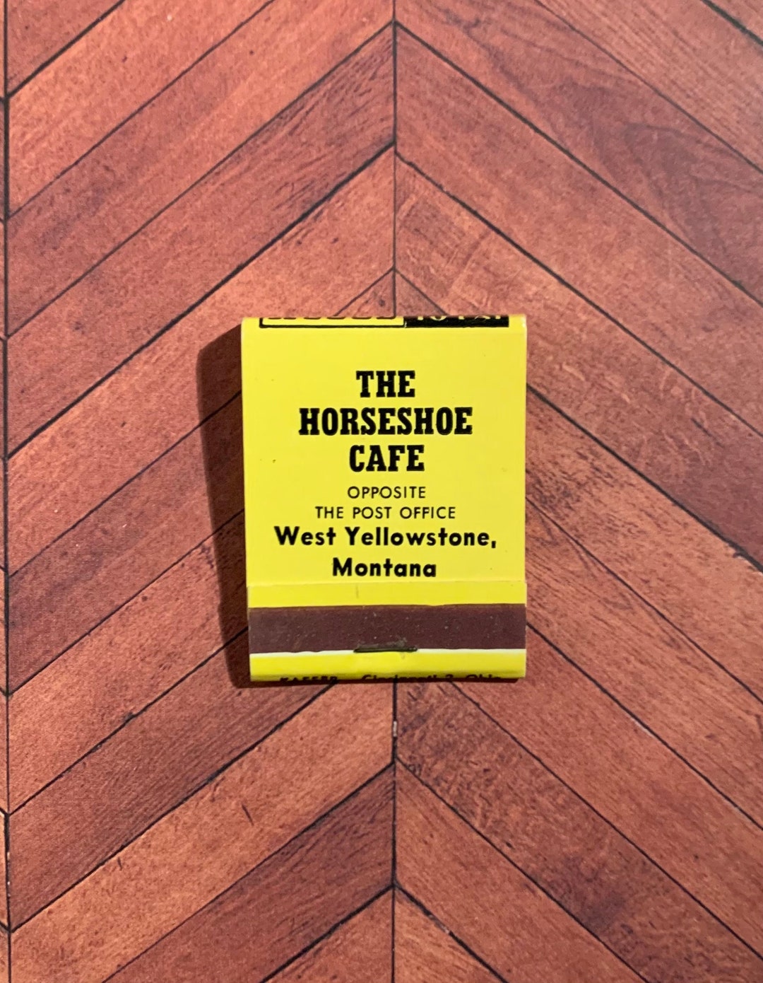 Vintage Matchbook Horseshoe Cafe West Yellowstone Montana Etsy