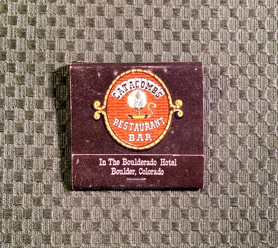 Vintage Matchbook Catacombs Restaurant Bar Boulder - Etsy India