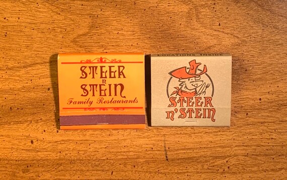 Restaurants Open On Christmas Day 2022 Steer N Stein Vintage Matchbooks Steer N Stein Restaurant Japanese Front | Etsy Australia