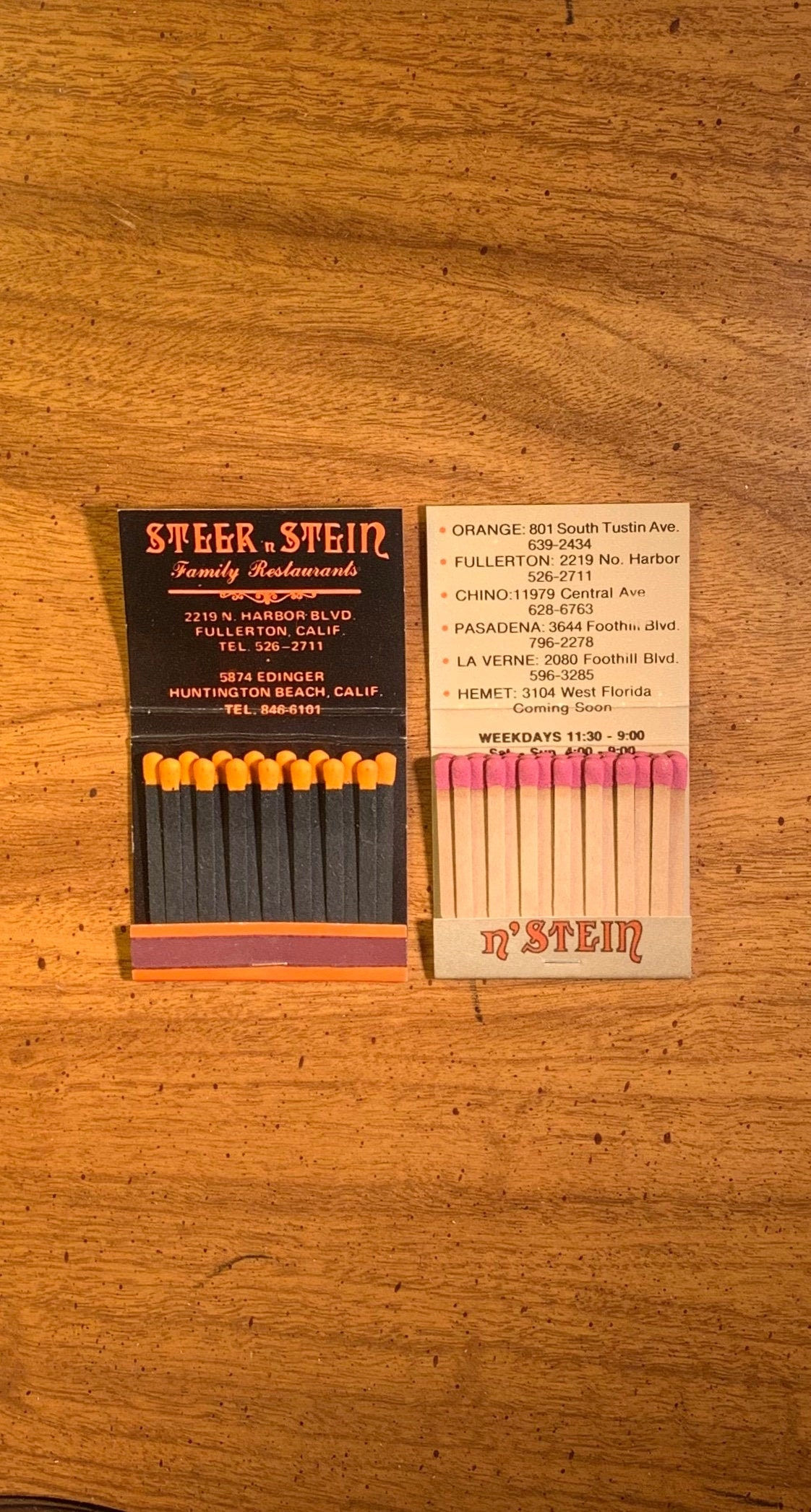 Restaurants Open On Christmas Day 2022 Steer N Stein Vintage Matchbooks Steer N Stein Restaurant Japanese Front | Etsy Australia