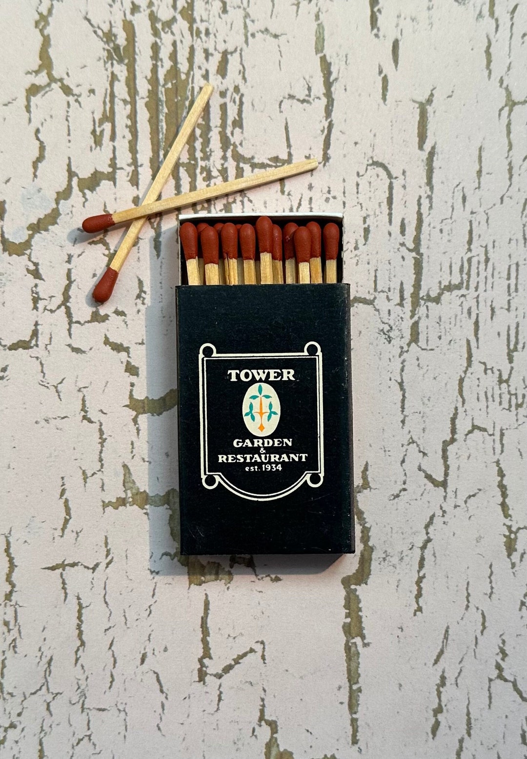 Vintage Matchbook Tower Garden Restaurant Skokie Illinois Etsy