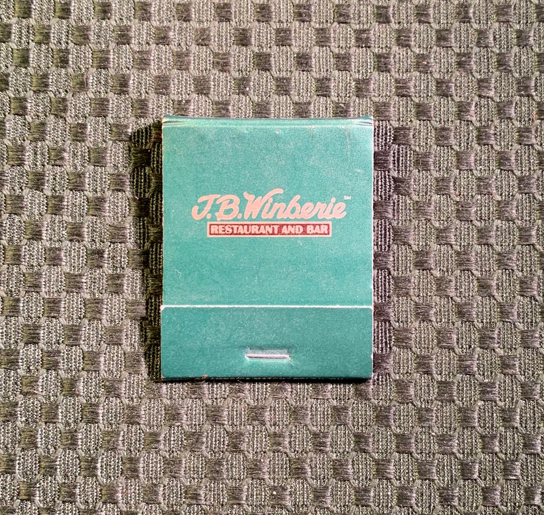 Vintage Matchbook, JB Winberie, Restaurant, Bar, Denver, Colorado, W