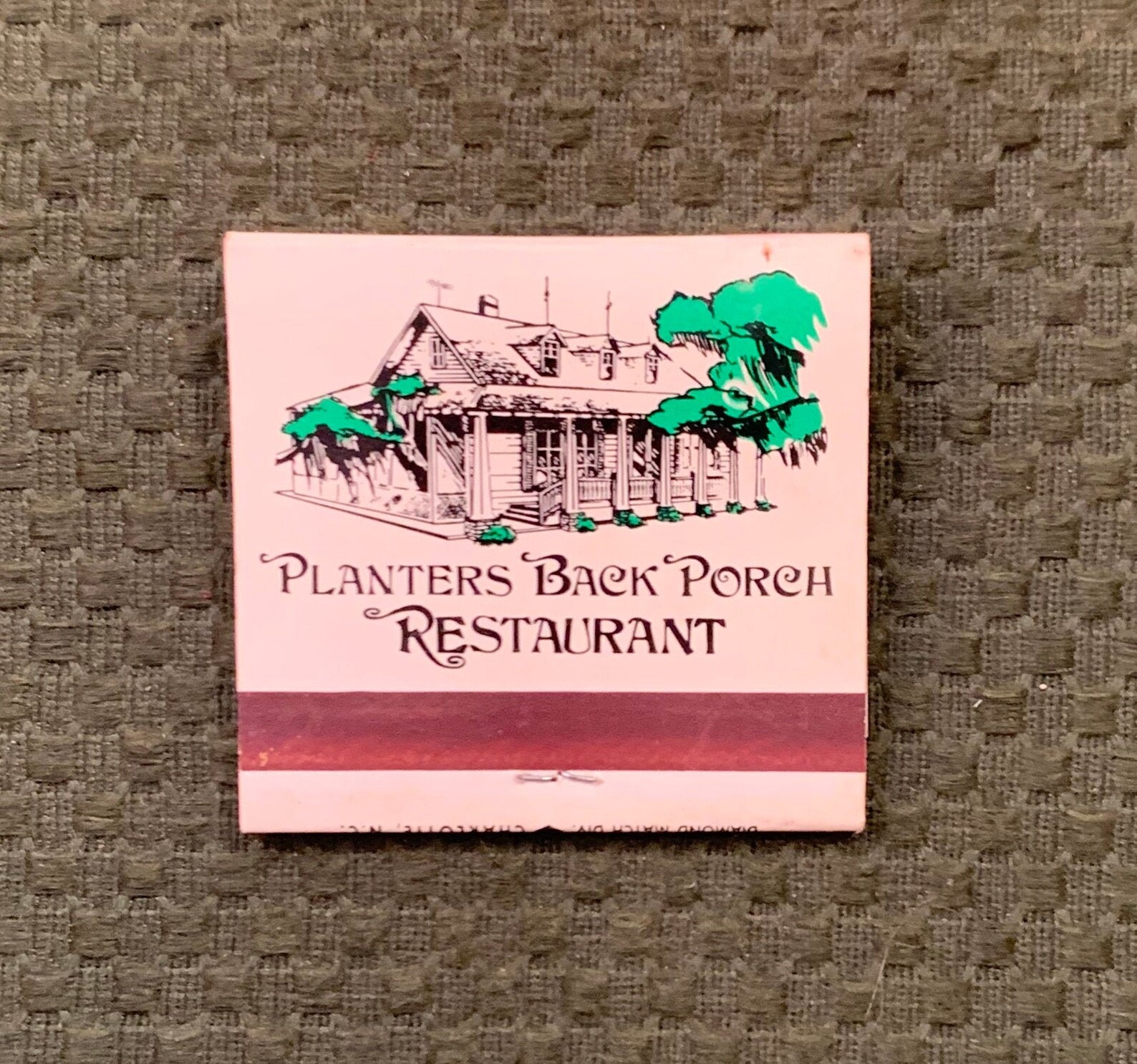 Vintage Matchbook Planters Back Porch Restaurant Murrells Etsy