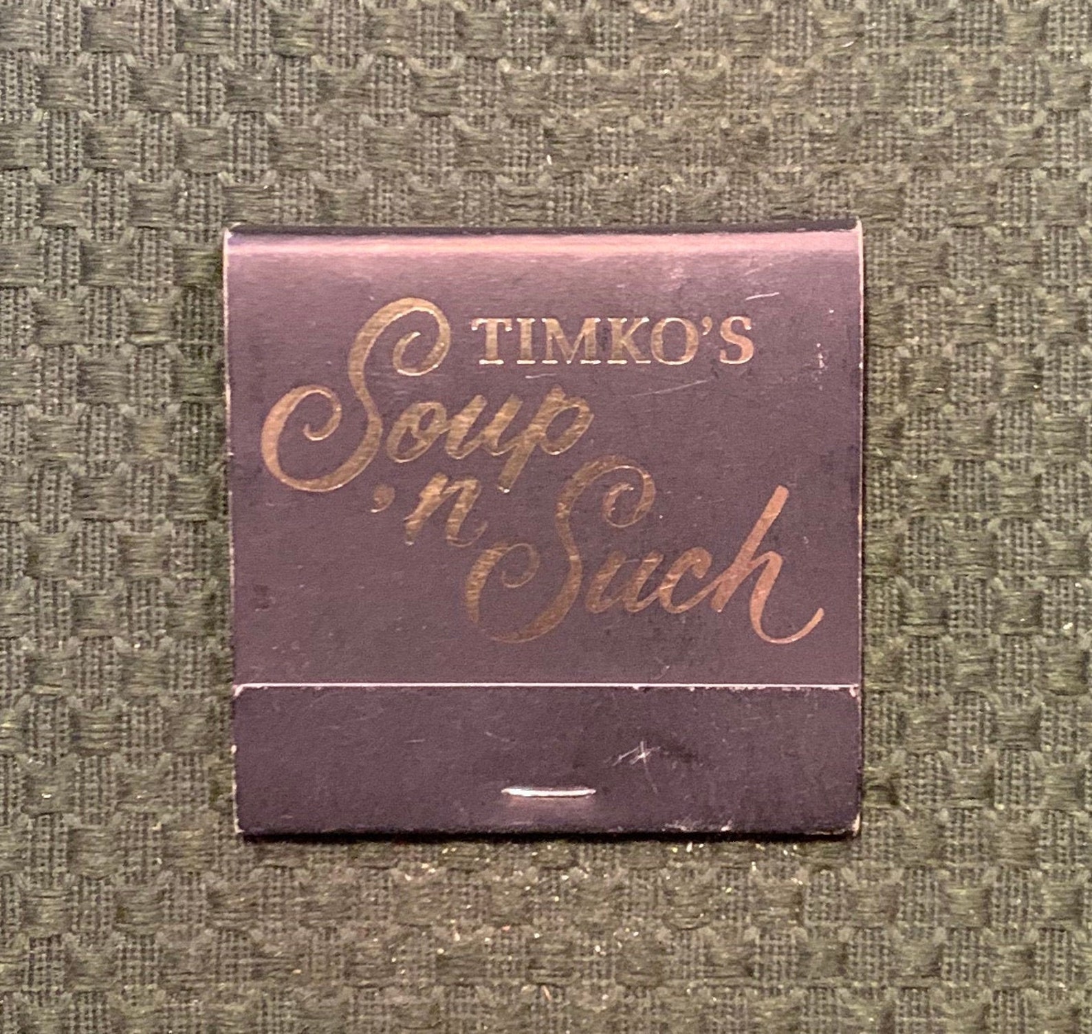 Vintage Matchbook Timkos Soup N Such Restaurant Ohio Etsy
