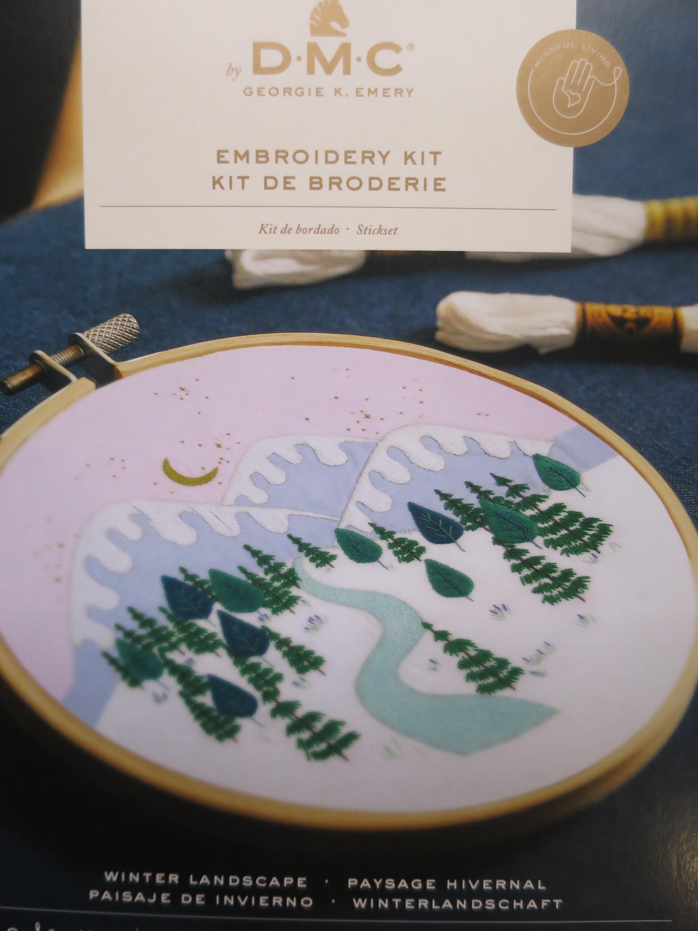 Winter Landscape Embroidery Kit by Georgie K Emery Winter Landscape Embroidery Kit by Georgie K Emery