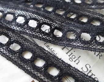 Black Lace Trim Edging 63mm Width