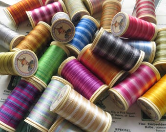 Sajou Glossy Varigated Thread/ Fil Multicolore Brilliant - All Colours