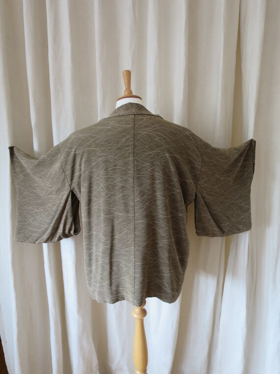 Vintage 1930's Silk Crepe Japanese Haori Kimono