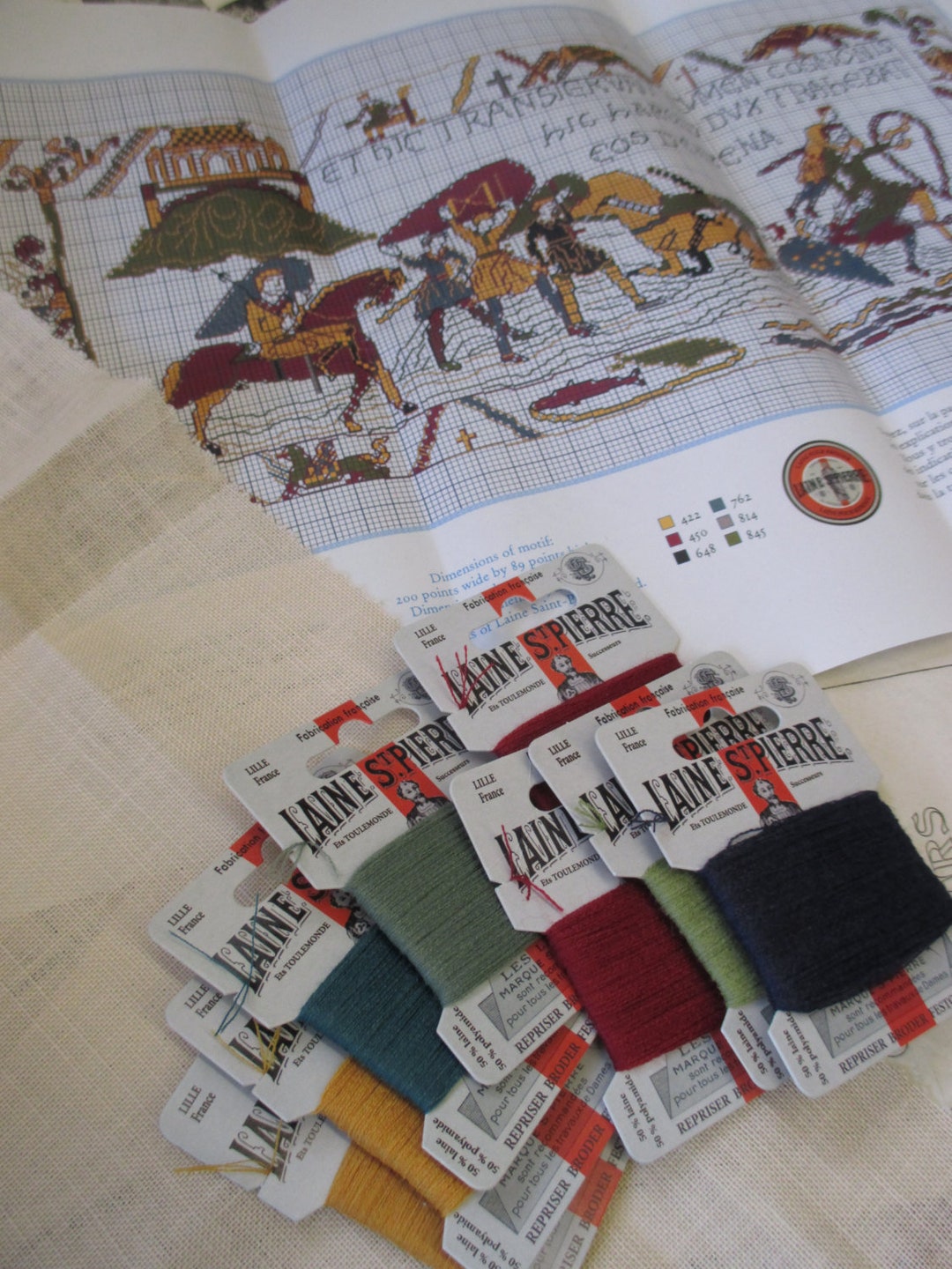 Sajou Museum & Heritage Bayeux Tapestry Embroidery Kit Crossing the Couesnon Etsy