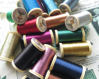 Sajou Metallic Thread/ Fil Metalise No.40 - All Colours