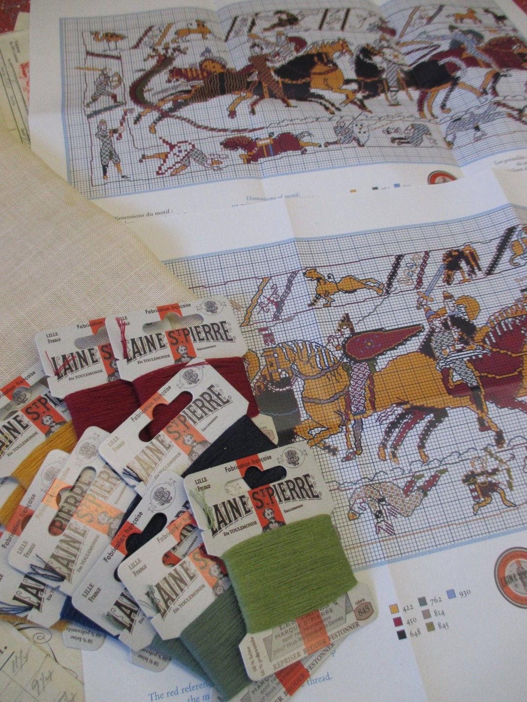 Sajou Museum & Heritage Bayeux Tapestry Embroidery Kit the Battle of Hastings Etsy