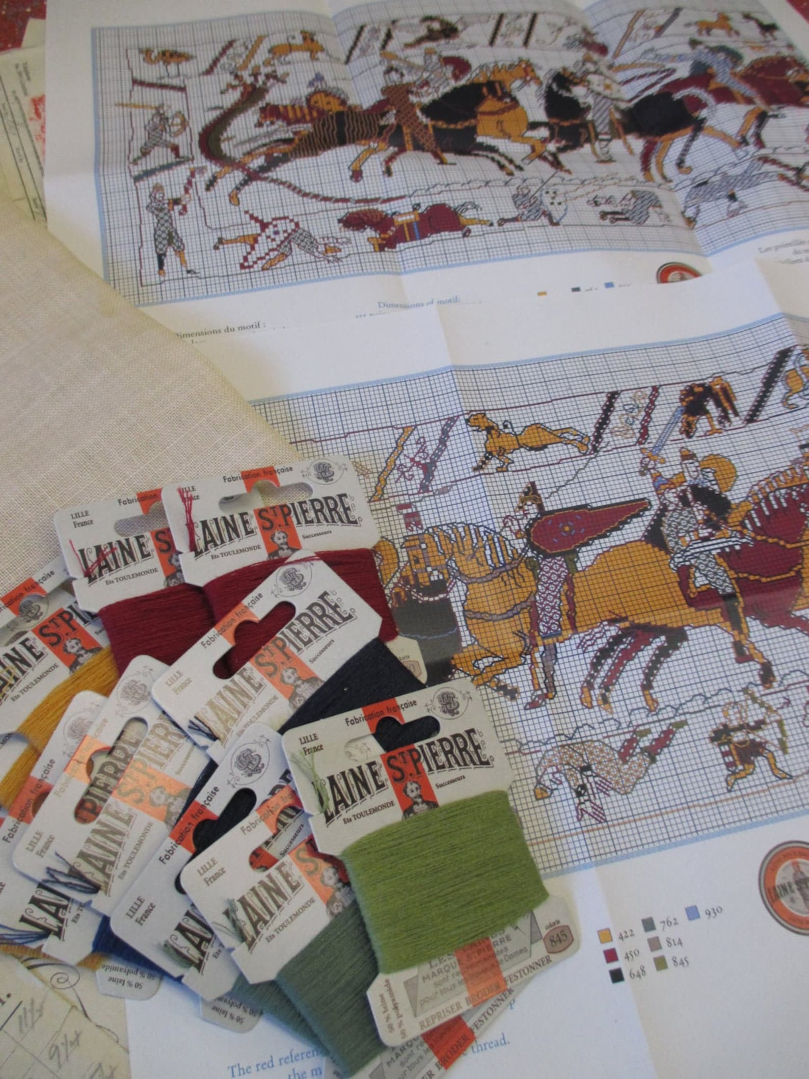 Sajou Museum & Heritage Bayeux Tapestry Embroidery Kit the Etsy