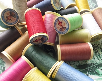 Sajou Gloving Thread/ Fil au Gant No.120 Waxed Gloving, Applique & Tambour Thread- All Colours