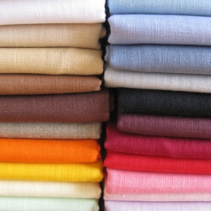 Fat Quarter Sajou 32 Count (12 threads per cm) Embroidery Linen 28 Colours