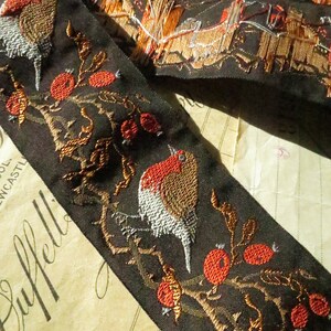 Folk Ribbon, Orange, Brown, Blue, Black, Thick Ribbon, Embroidered, Ja –  LylaSupplies