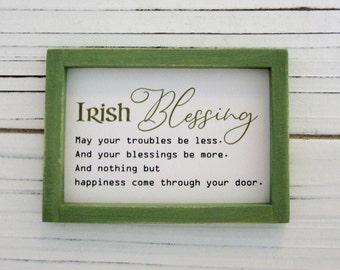 St. Patrick's Day Sign, Irish Tiered Tray Decor, Miniature Farmhouse Decor, St. Patrick's Day Decor, Lucky Charms, March 17, Shamrock