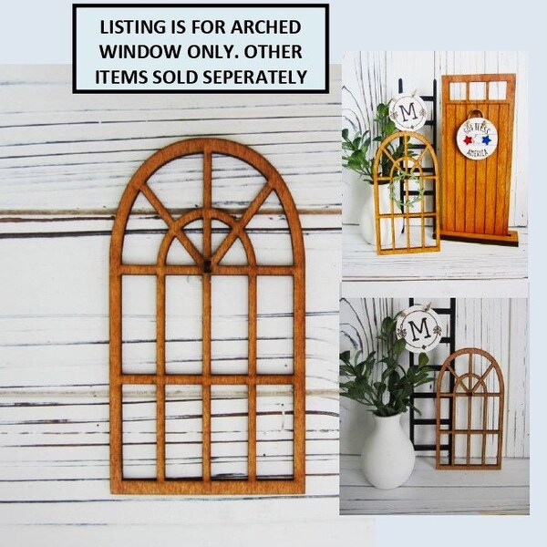 Miniature Arched Window, Tiered Tray Decor, Mini Window, Tiered Tray Miniature Window, Farmhouse Window, Kitchen Decor, Tiered Tray Accesory