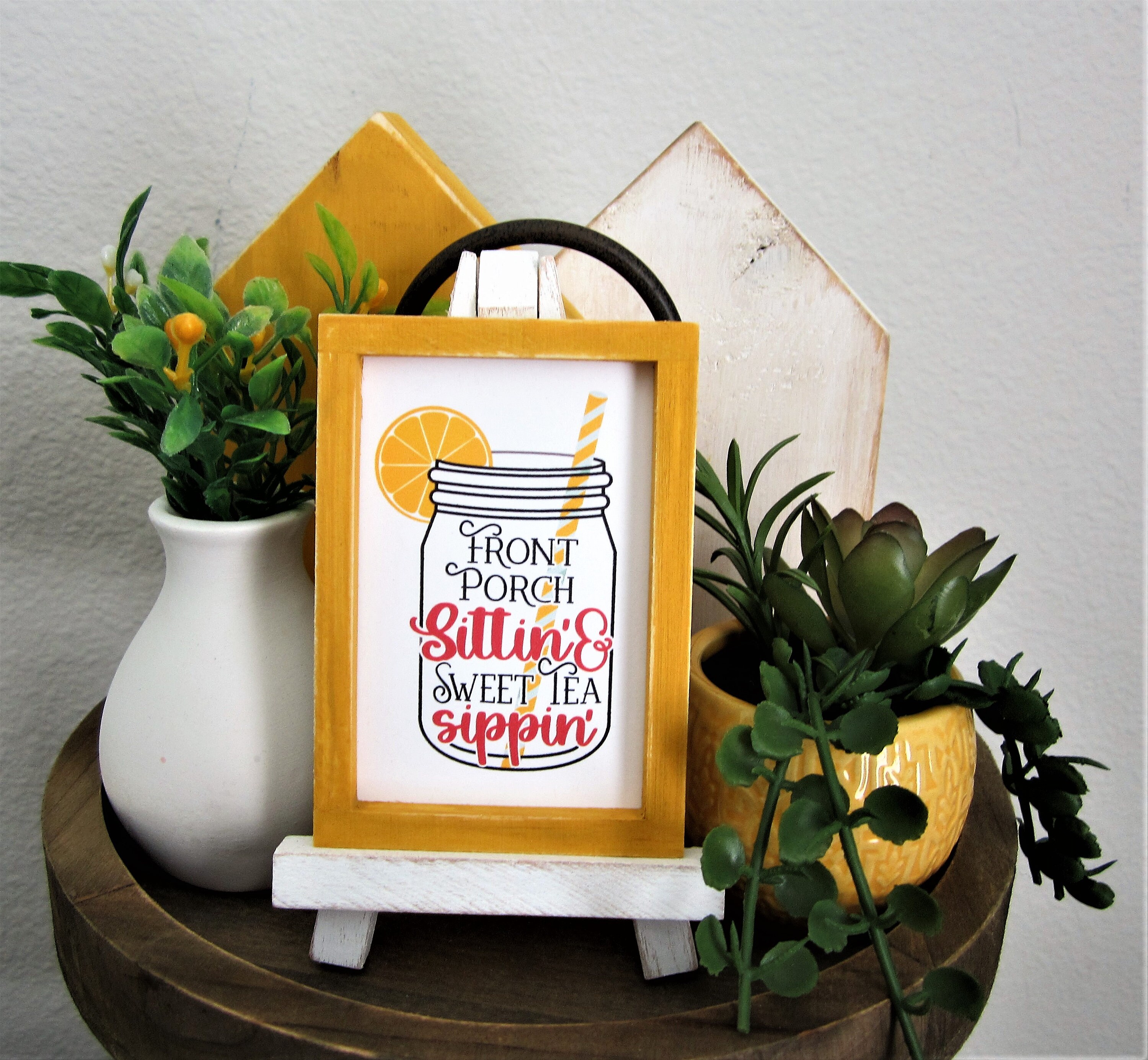 Spring Tea Sign Summer Sign Front Porch Sittin Sweet Tea Sippin Sign Iced - Etsy