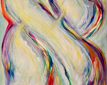 Colorful Hebrew Alef Art Print