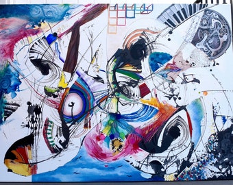 Organized Chaos Abstract Art (30"x40")