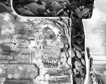 Dalet Print: Spiritual Doorway Art