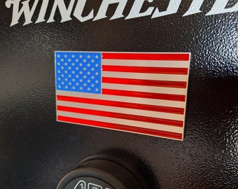 Bandera estadounidense de aluminio macizo mecanizado por CNC