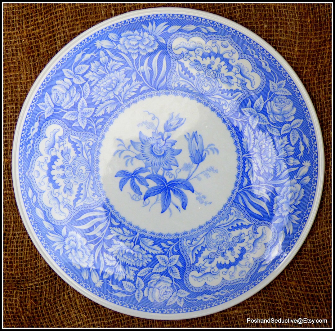 Cake Serving Plate Spode Blue Room Collection FLORAL Pattern 11