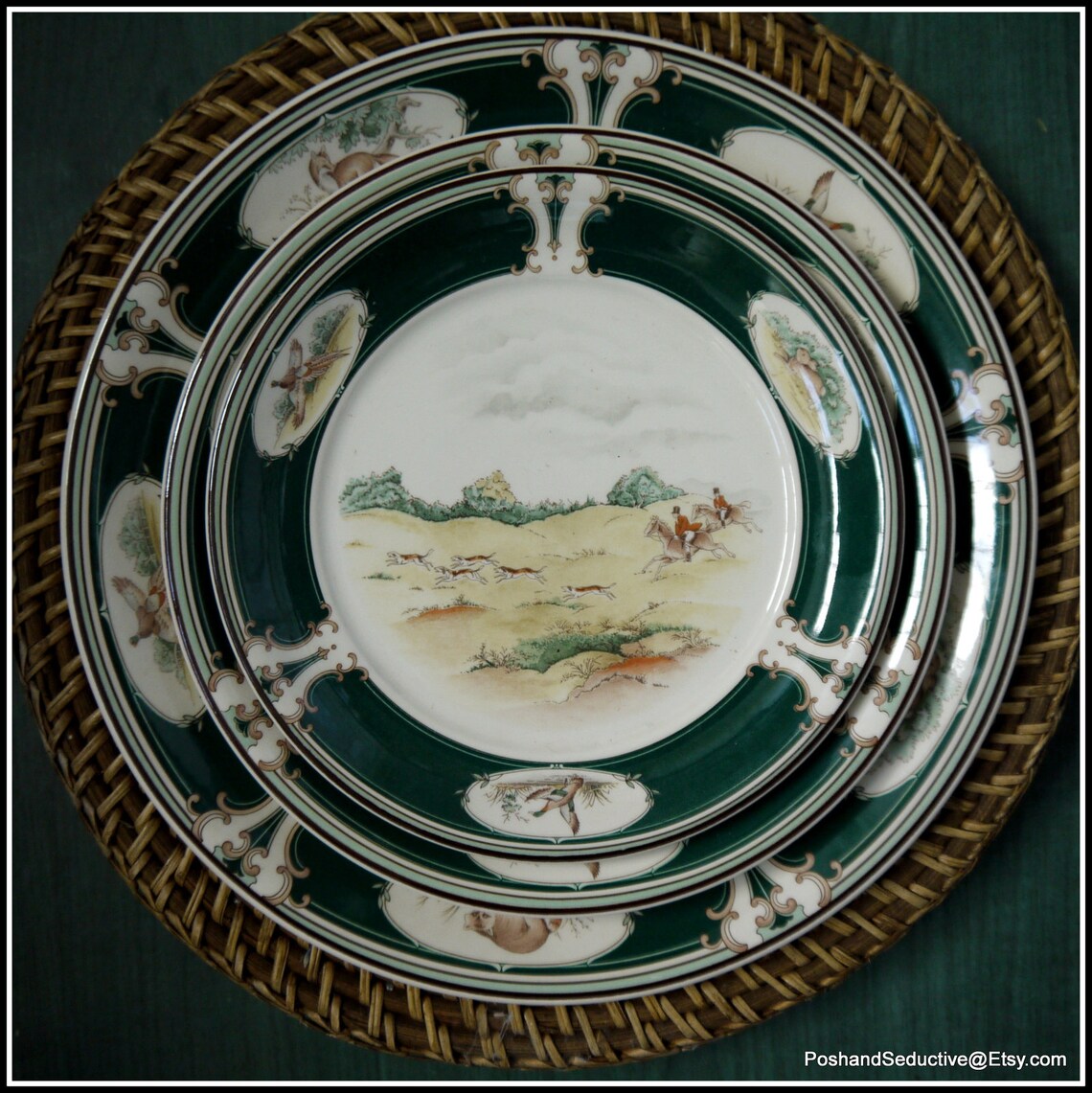 Photo inspiration: Fox Hunting Vintage Three Tier China Cake Stand Noritake Keltcraft Photo Inspiration