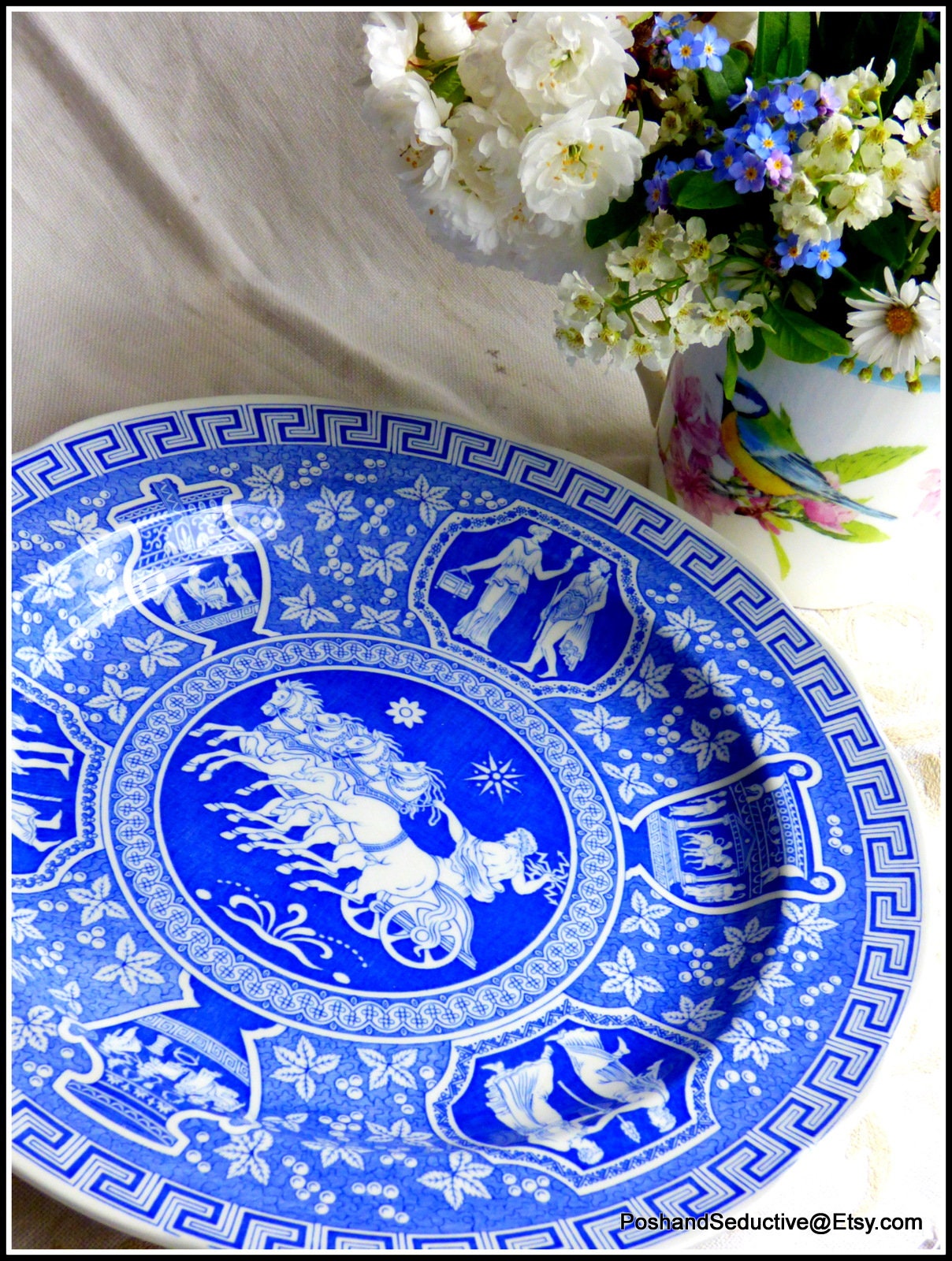 Spode Blue Room Collection GREEK Key Pattern 11
