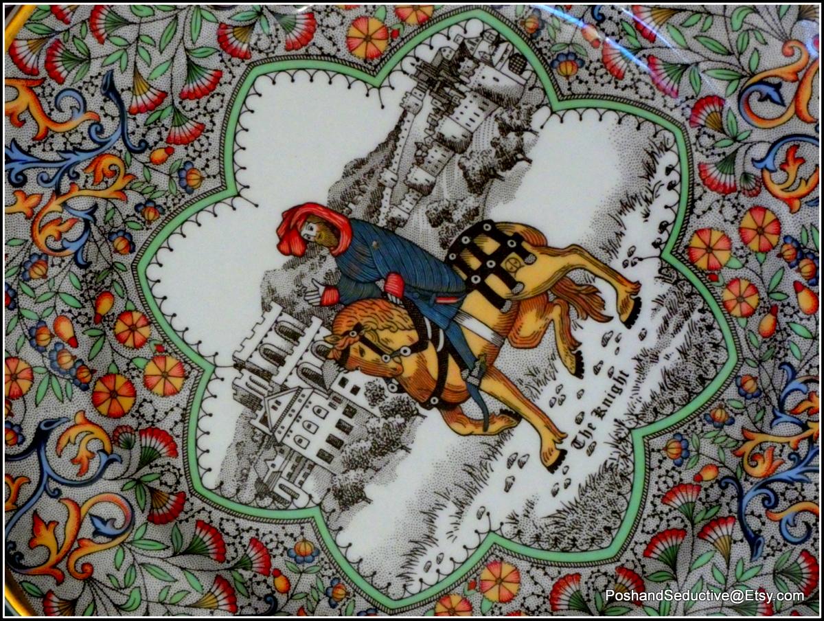 Mason's Medieval Pilgrims Horse Riders Collectible Large Dinner Plates ...